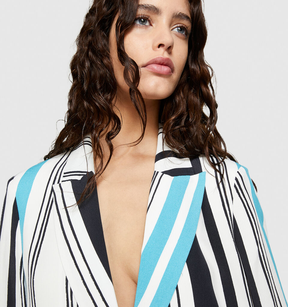 Printed blazer - women's blazers - Multi-color | Sisley image number 6